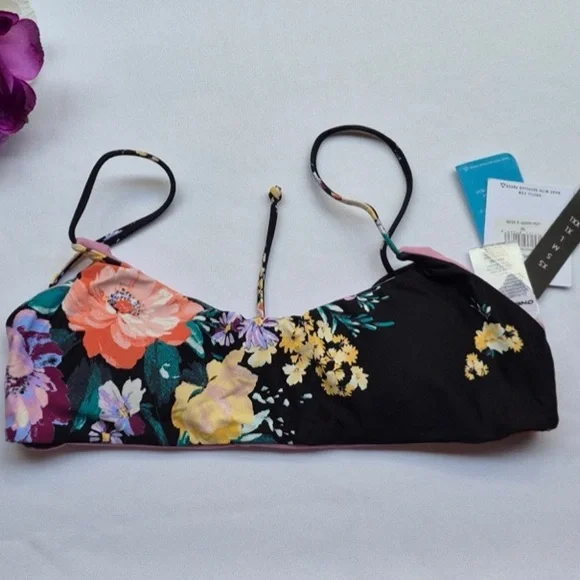 O'NEILL ROSSETA SURFSIDE REVO BIKINI TOP COLOR BLK. SIZE MEDIUM. - Picture 6 of 6